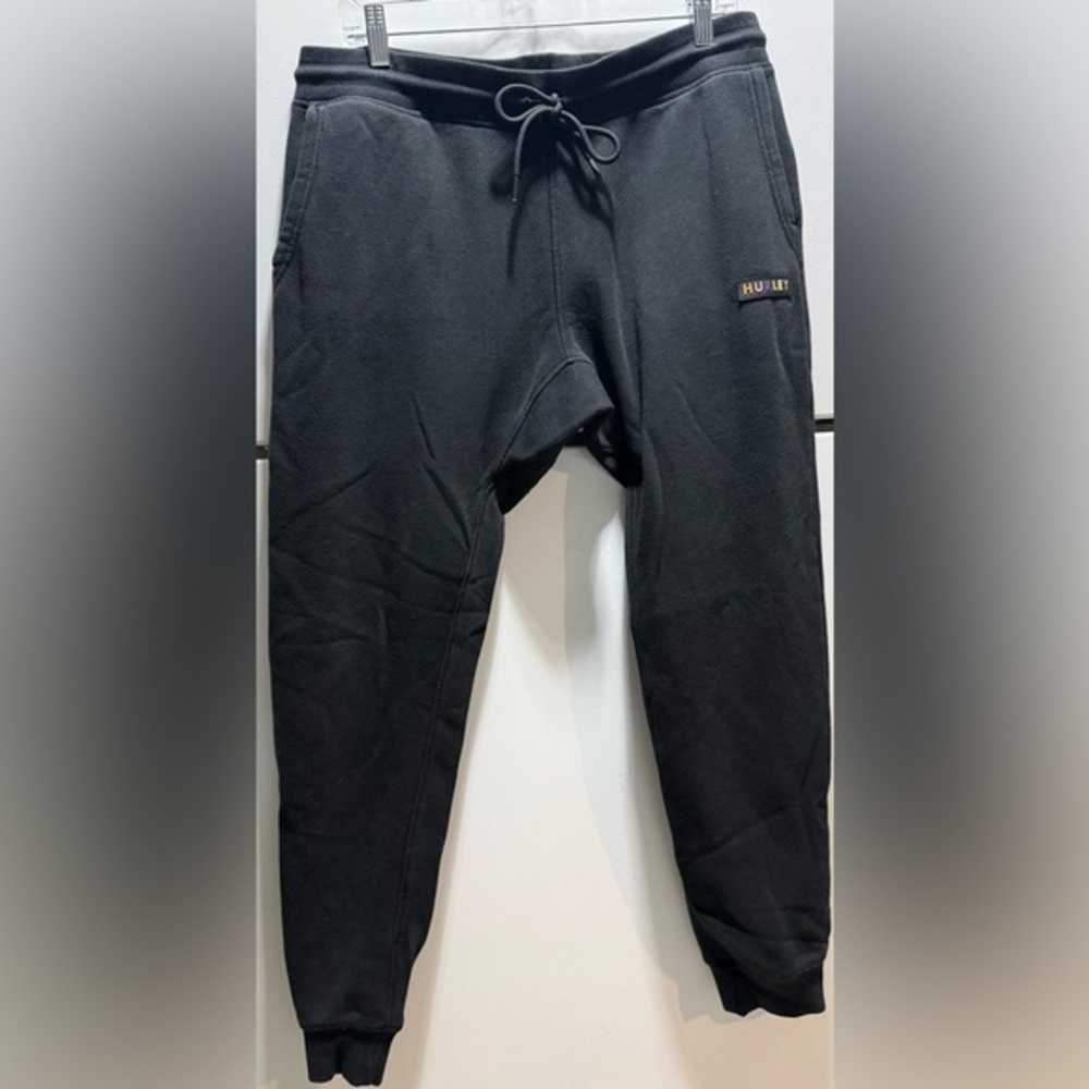 🛷Hurley Black Fleece relaxed fit Joggers